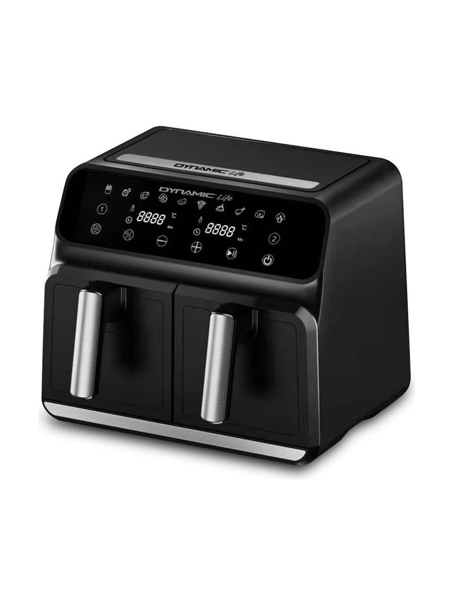 Pro Cooker Air Fryer 8 Litre 2 Hazneli Siyah