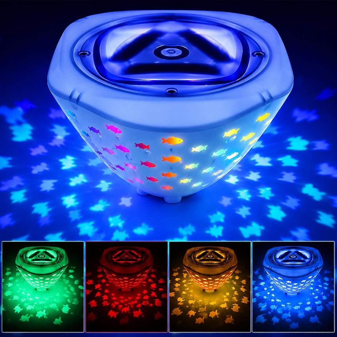 Yüzen LED Havuz Işığı RGB 5 Renk 5 Mod IP67 Su Geçirmez