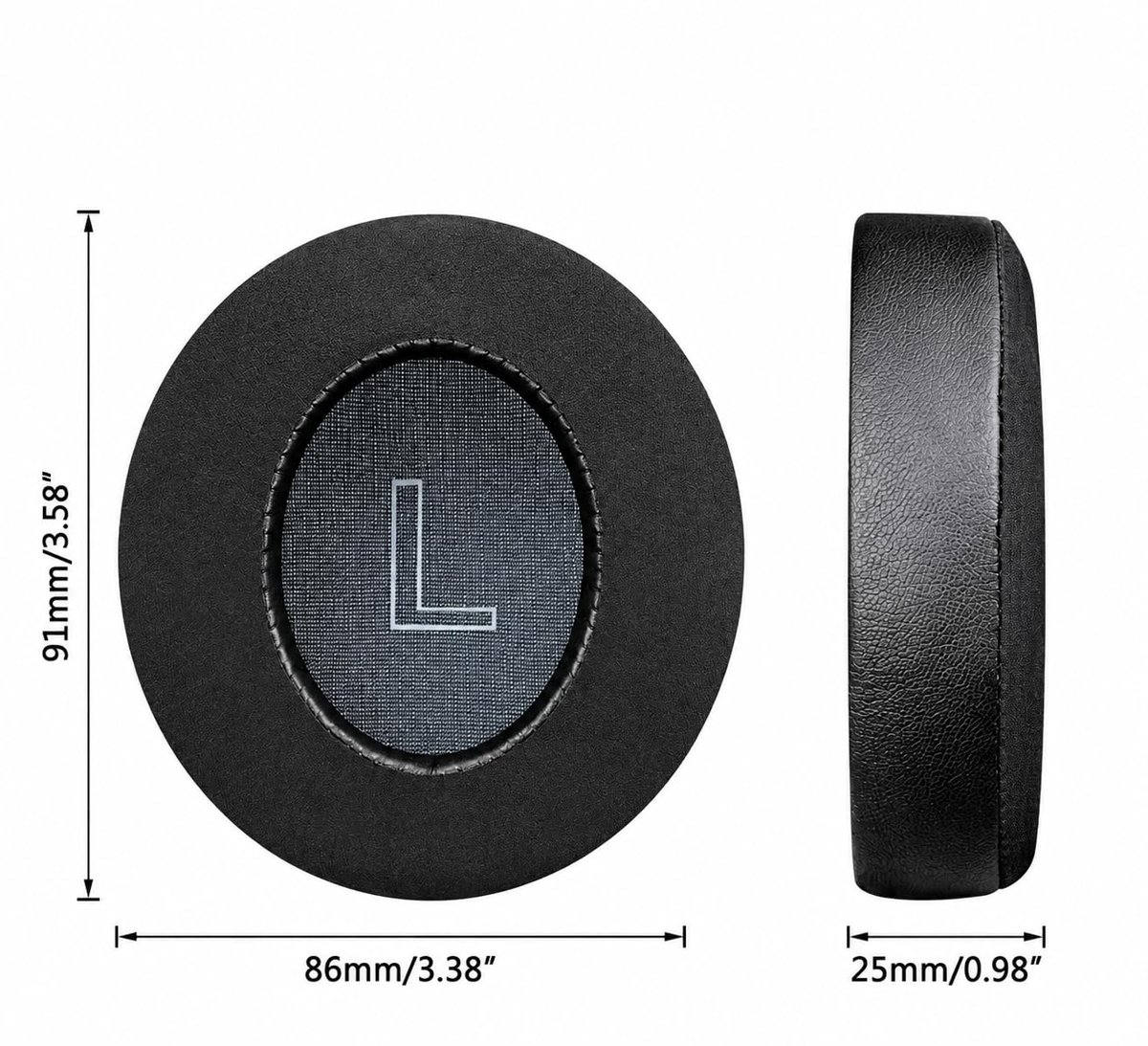 Anker Soundcore Life 2 için Q20/Q20+/Q20I/Q20BT Modelleriyle Uyumlu Suni Deri Kulaklık Pedi Hafızalı Yüksek Kaliteli Materyal Kulaklık Süngeri (Q30/Q30BT/Q35 Soğutucu Jel - Kumaş)