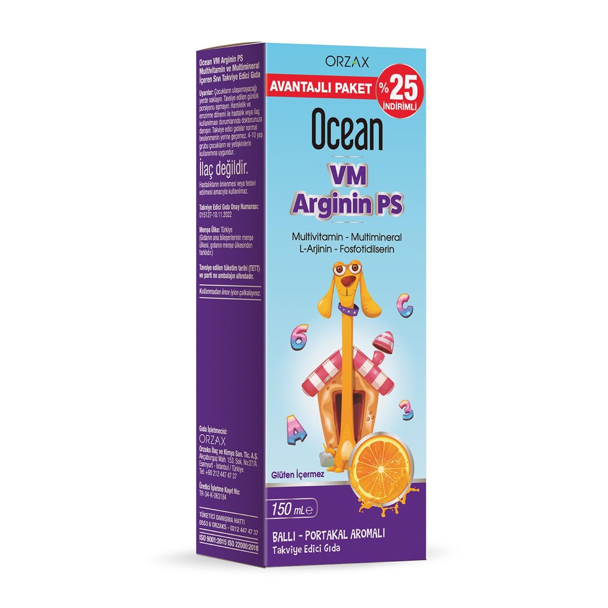 Ocean Vm Arginin Ps Şurup 150 Ml