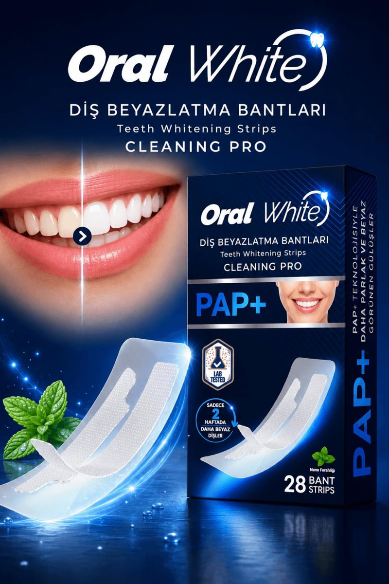 Cleaning Pro PAP+ Diş Beyazlatma Bantları 28 Adet