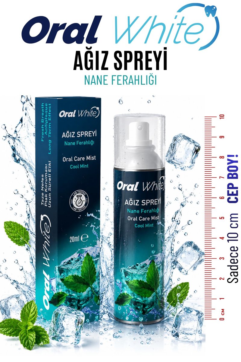 Oral White Ağız Kokusu Giderici ve Önleyici Sprey, Alkolsüz