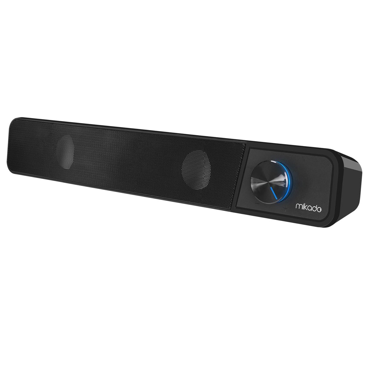 Lunatic MİkAdo Serisi MD-69S Siyah 3Wx2 Led Işıklı Multimedia Soundbar Speaker (Bluetooth Desteği Yoktur) (Ürün Uzunlugu 40 Cm)