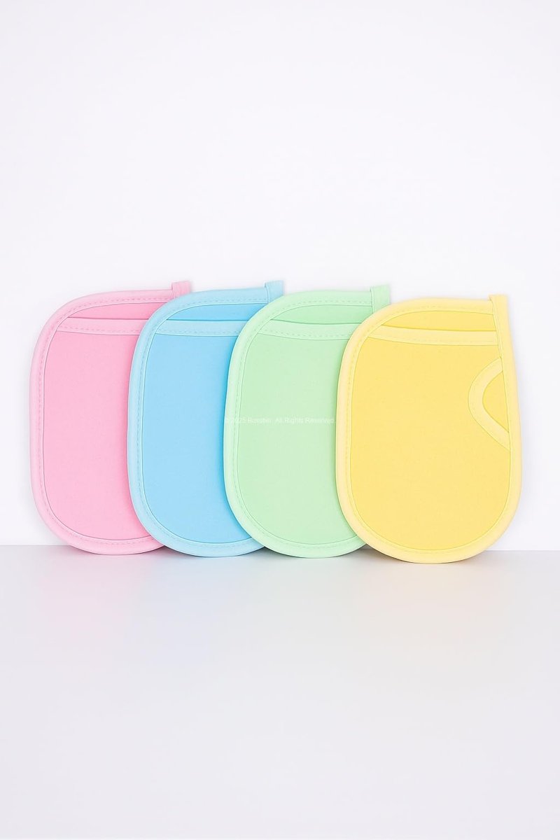 Busstier Ele Geçmeli Banyo Kesesi Yumuşak İpek Vücut Lifi, Gözenek Açıcı Ölü Deri Sökücü Kese, Kir Çıkarıcı Hamam Kesesi, Cilt Yenileyici Peeling Etkili Duş Eldiveni, Batık ve Çilek Bacak Görünümü Kar