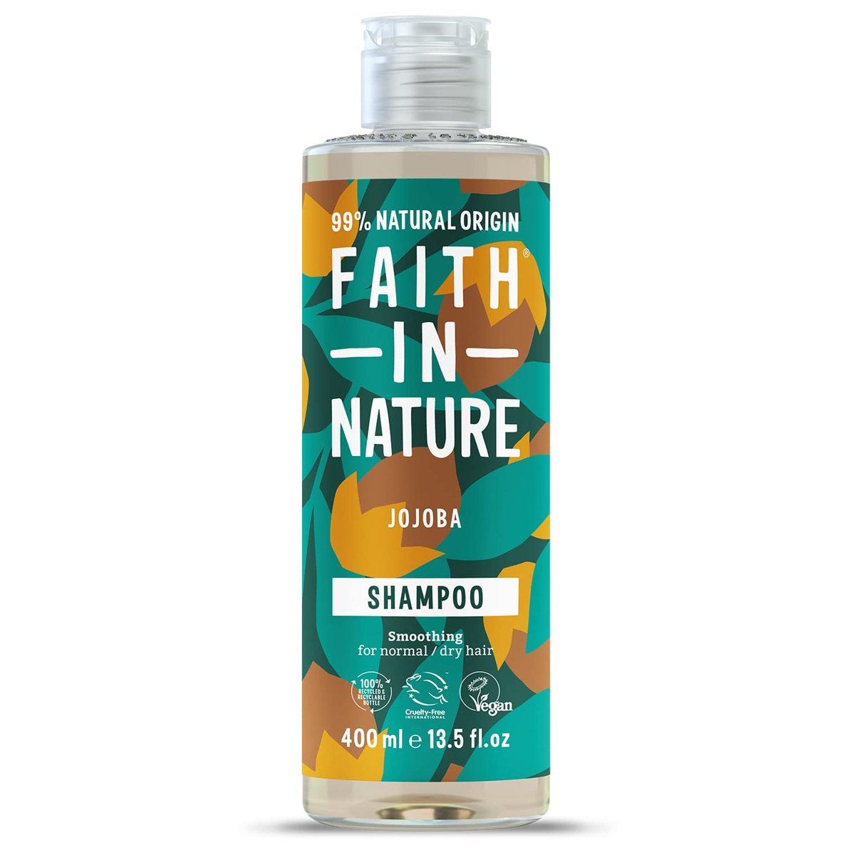 FAITH IN NATURE %99 Doğal Pürüzsüzleştirici Şampuan Normal & Kuruya Dönük Saçlar İçin (Jojoba, 400 ml)