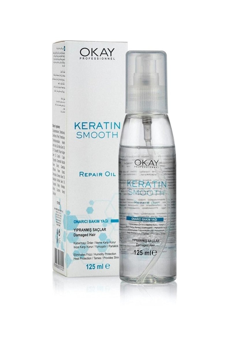 OKAY KERATIN SMOOTH ONARICI SAÇ BAKIM YAĞI 125ML
