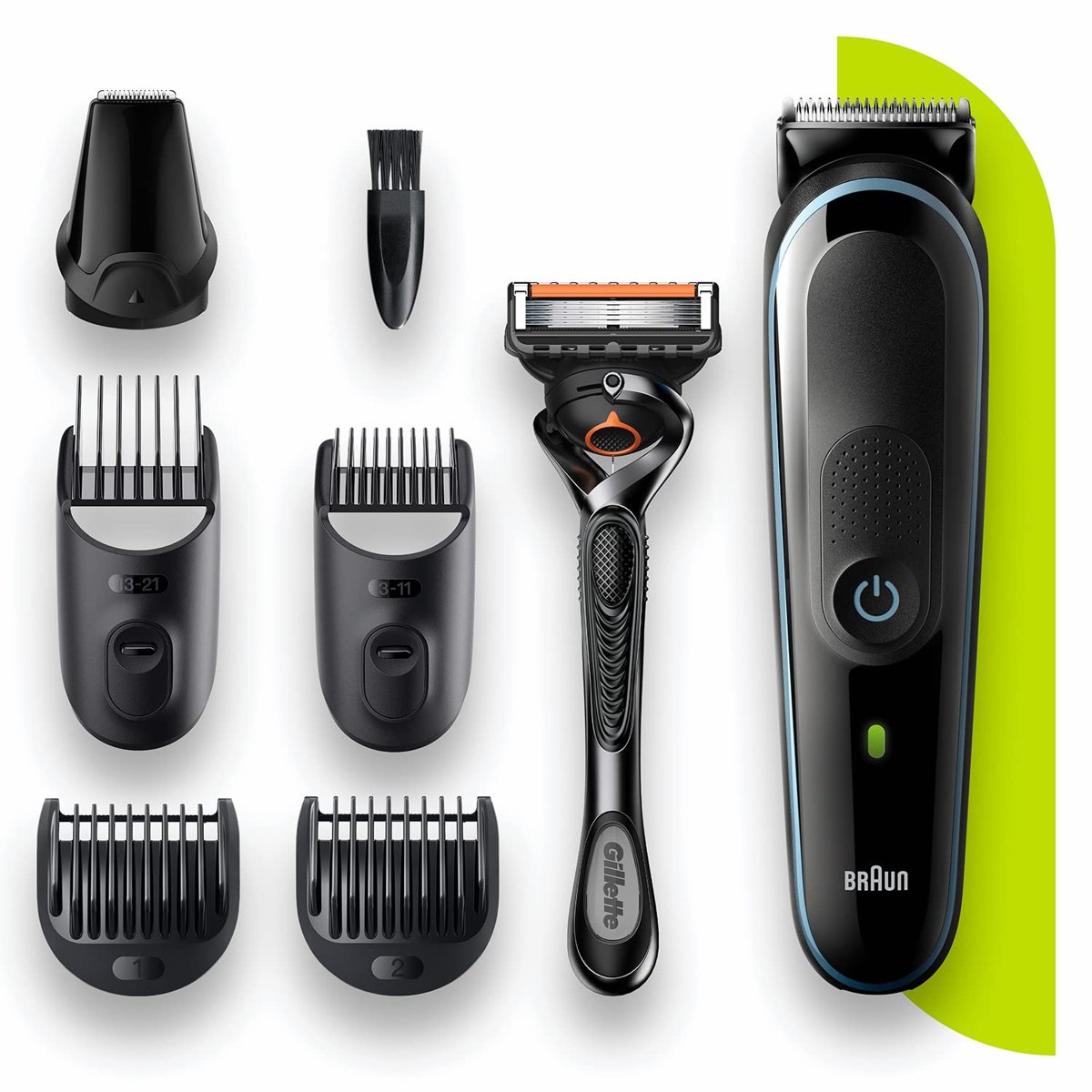 Braun MGK 5345 Erkek Bakım Kiti 7'si 1 Arada Şekillendirici + Gillette Hediye