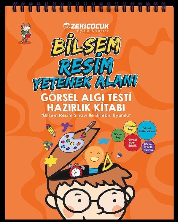 Bilsem Resim Yetenek Alanı Görsel Algı Testi Hazırlık Kitabı