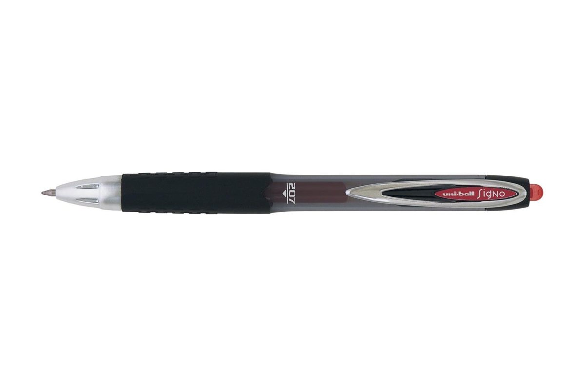 Uni-Ball UMN-207 Mekanik Jel Kalem, Kırmızı