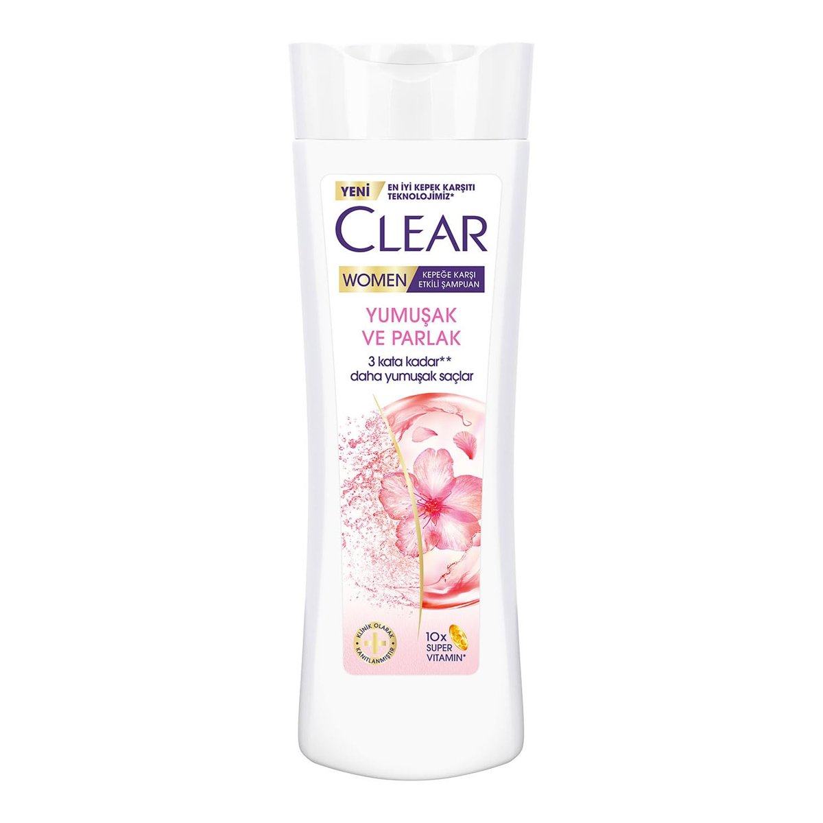 Clear Women Kepeğe Karşı Etkili Şampuan Yumuşak ve Parlak 350 ml