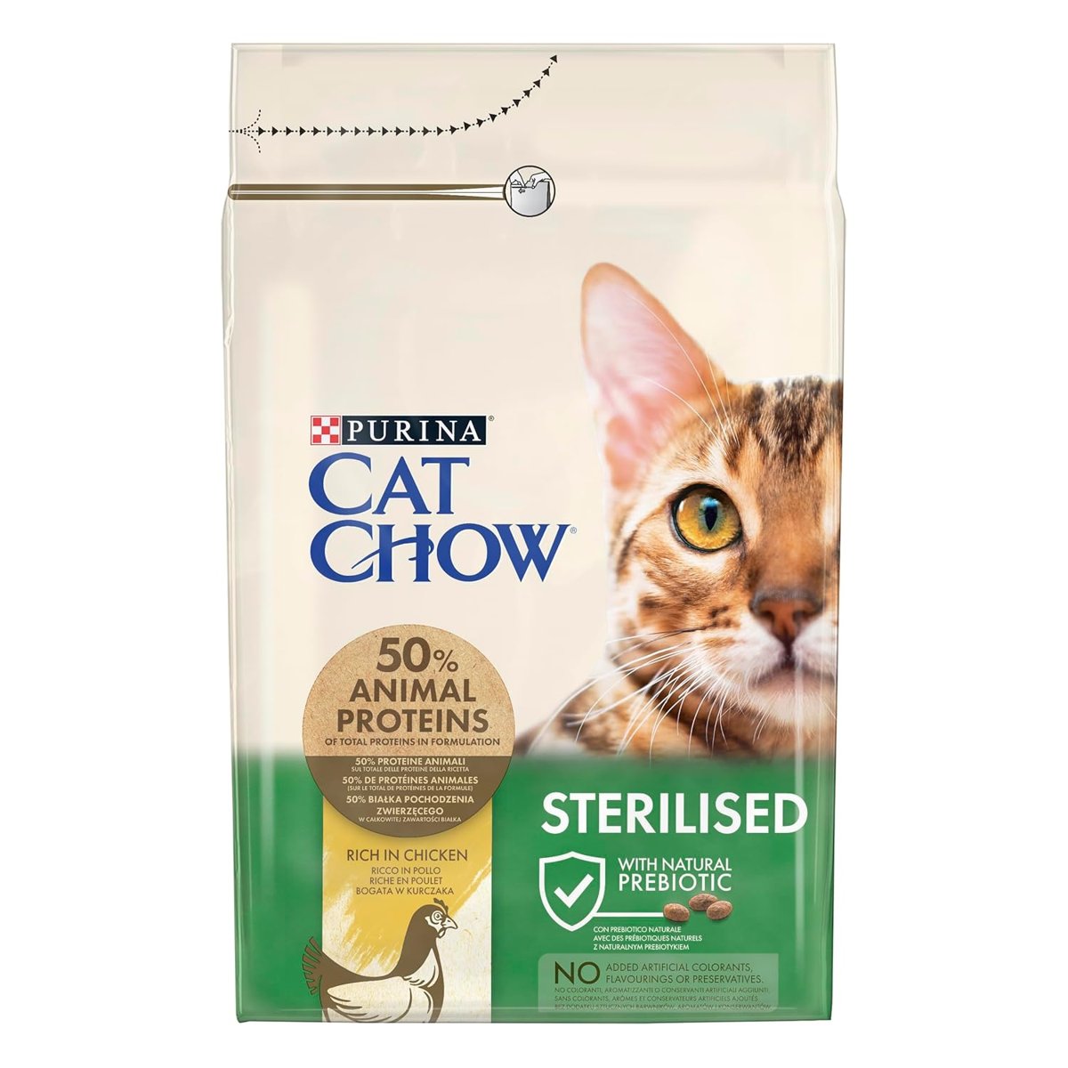 Cat Chow Sterilised Kuru Kedi Maması, Tavuklu, Kısırlaştırılmış, Yetişkin, 3 kg