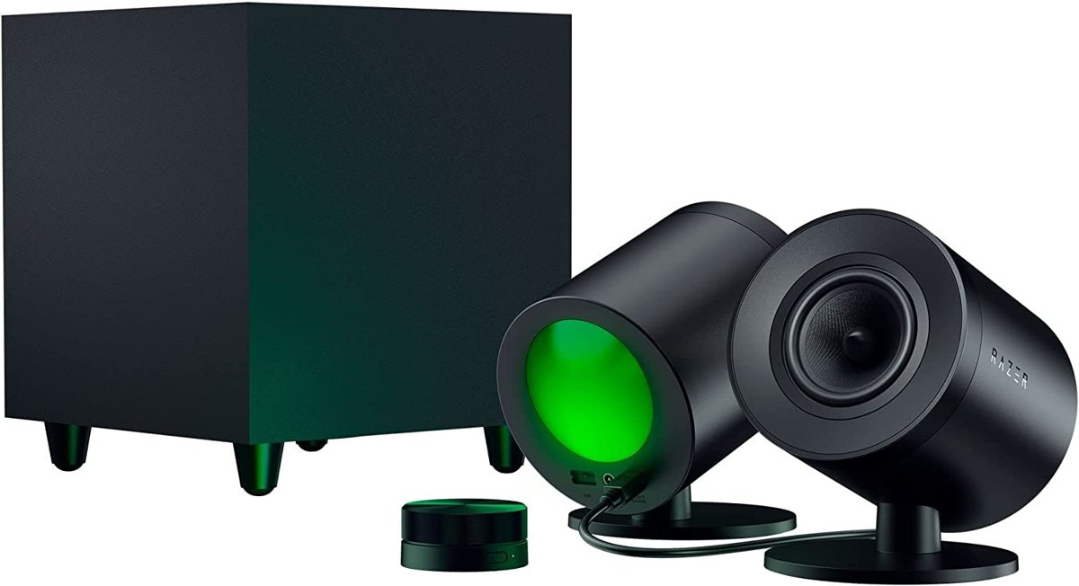 Razer Nommo V2 Pro - Kablosuz Subwoofer'lı Tam Aralıklı 2.1 PC Oyun Hoparlörleri (3 inç Tam Aralıklı