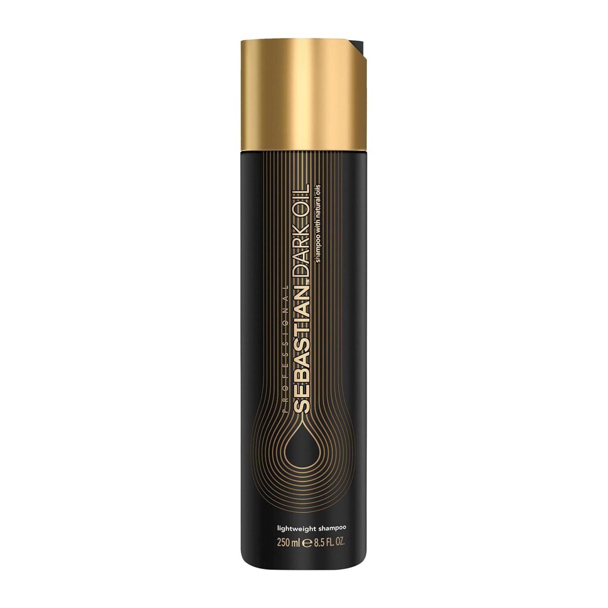 Sebastian Professional Dark Oil ağırlıksız şampuan | düzleştirir ve bakım yapar | hacim sağlar | tüm saç tipleri için, 250 ml