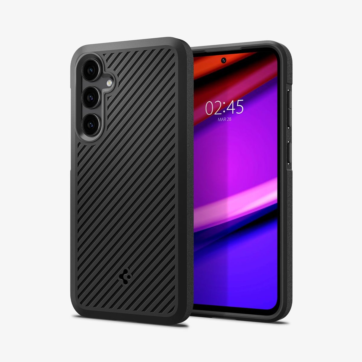 Spigen Galaxy S23 FE ile Uyumlu Kılıf Core Armor Üst Düzey Koruma Dokulu Yüzey Siyah Kapak - ACS06379 (Spigen TR Garantili)