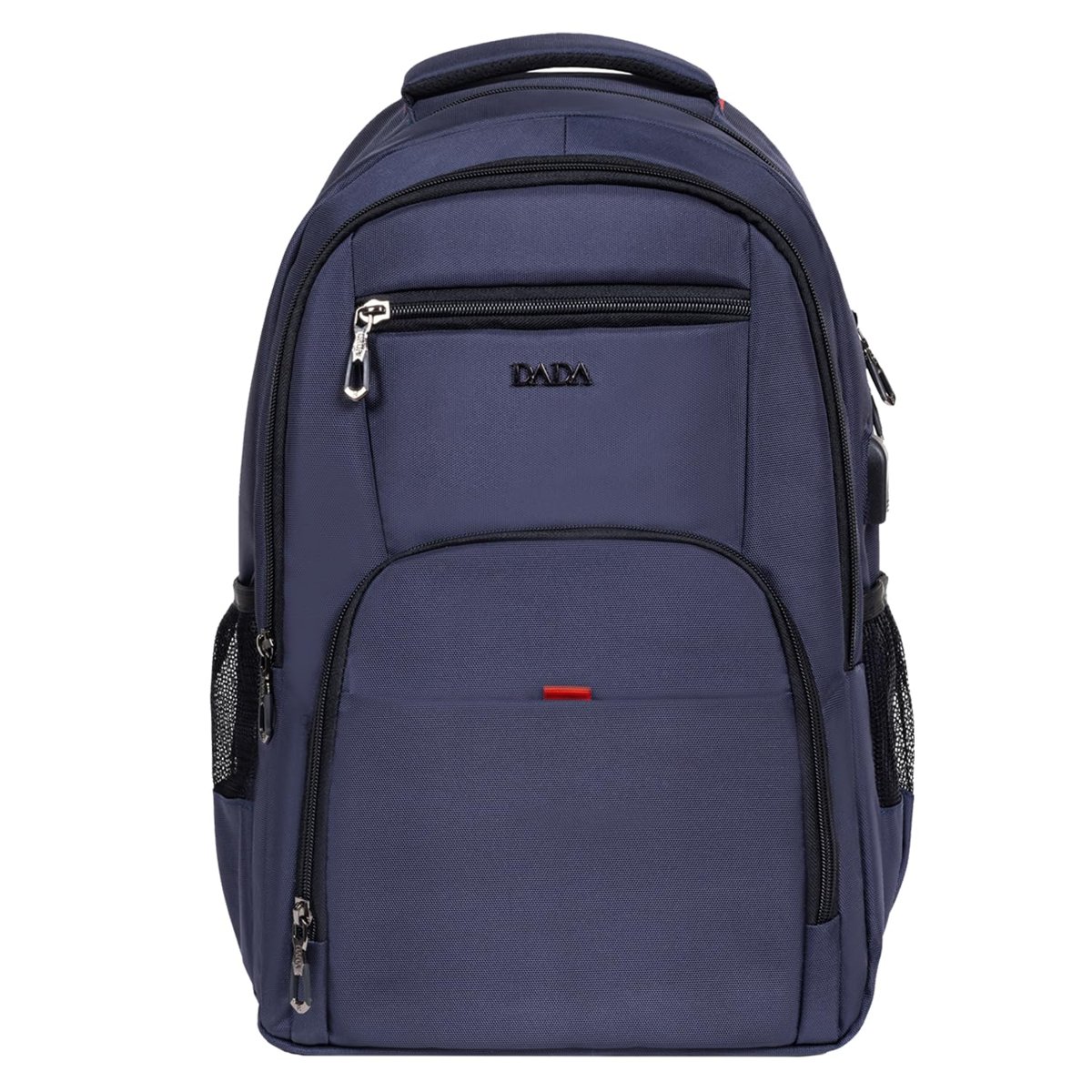 Dada 06 Ortaokul Lise Üniversite Okul Çantası Laptop Dizüstü Bilgisayar Çantası 13,3"-14" inç Unisex Gündelik Kadın Erkek Sırt Çantası Usb Type-C Aparat Darbe Emici Koruma Su Geçirmez Kumaş (Lacivert)