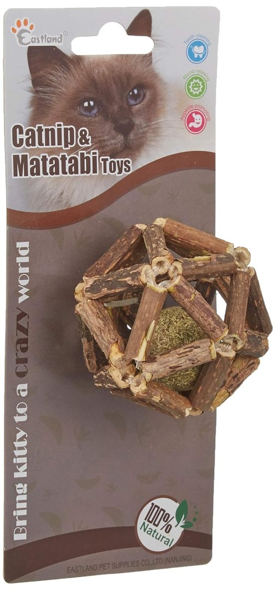 Beeztees Eastland Kedi Oyuncağı, Catnipli Matatabi Topu, 7 Cm