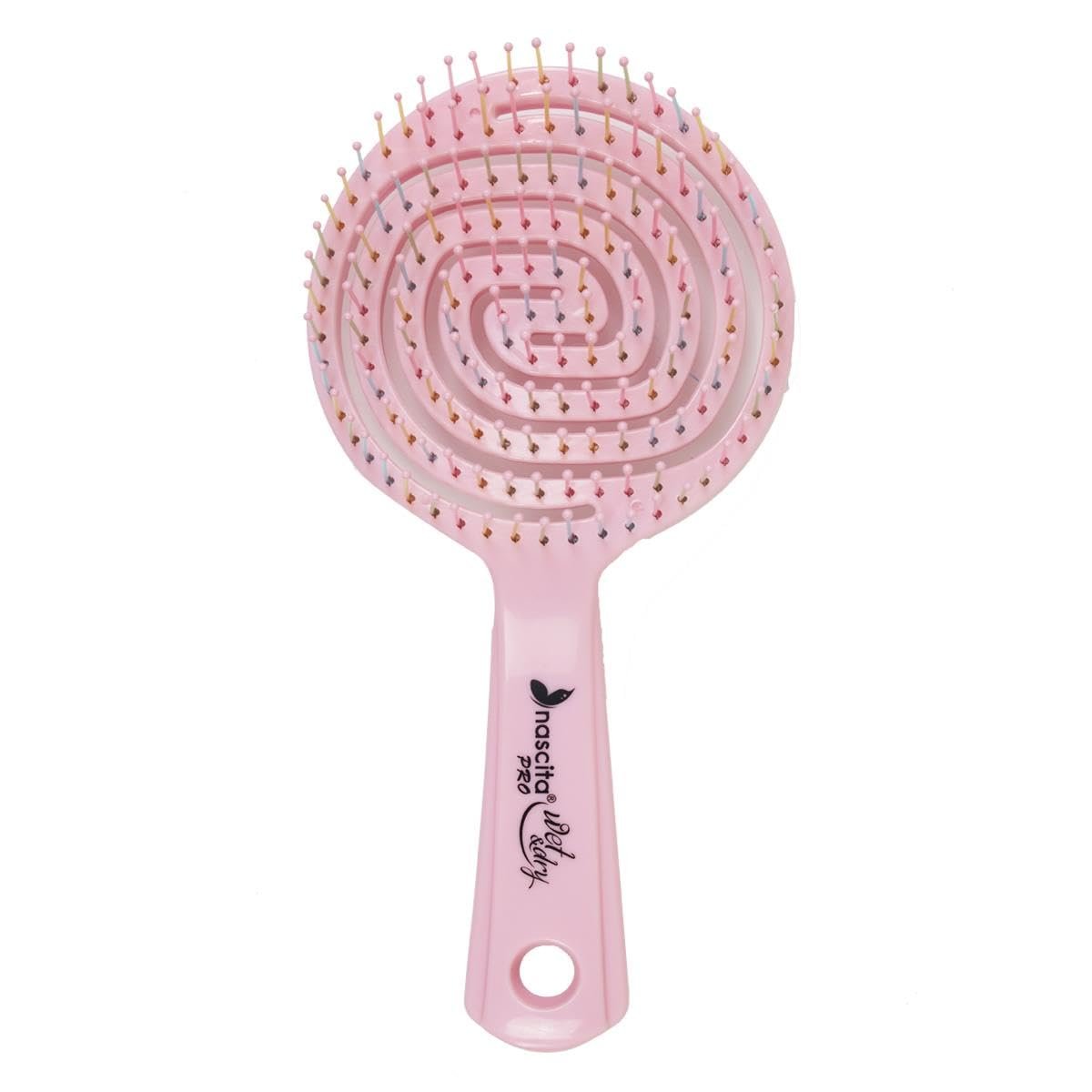 Nascita Pro 3D Flexi Kontrol Açma Tarama Saç Fırçası Pembe - 40