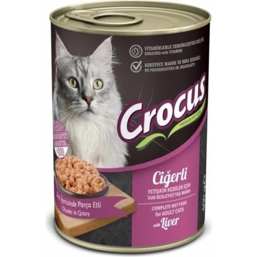 CROCUS Yet. Kedi Ciğerli Yaş Mama 400G, 855-091