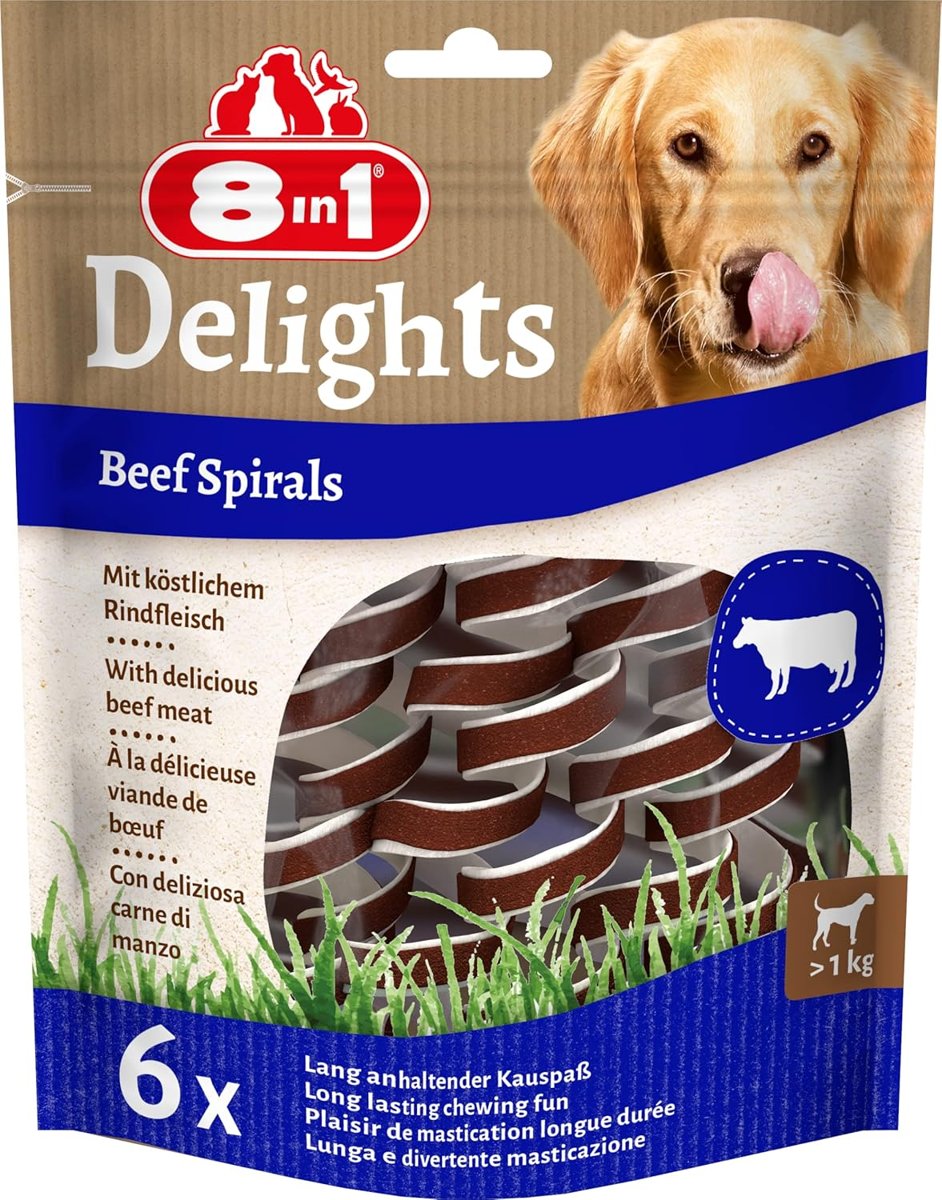 8in1 Smart Delights Biftekli Burgulu Köpek Ödülü 85gr