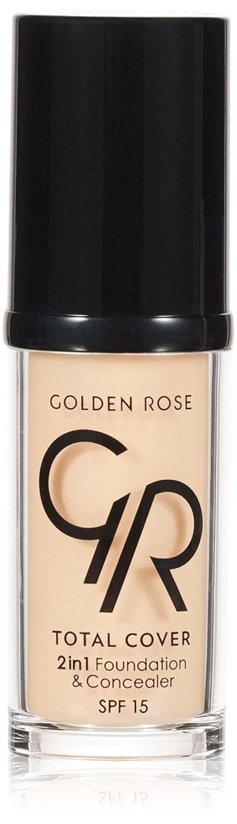 Golden Rose Total Cover 2 in 1 Foundation  Concealer Fondöten ve Kapatıcı No: 022