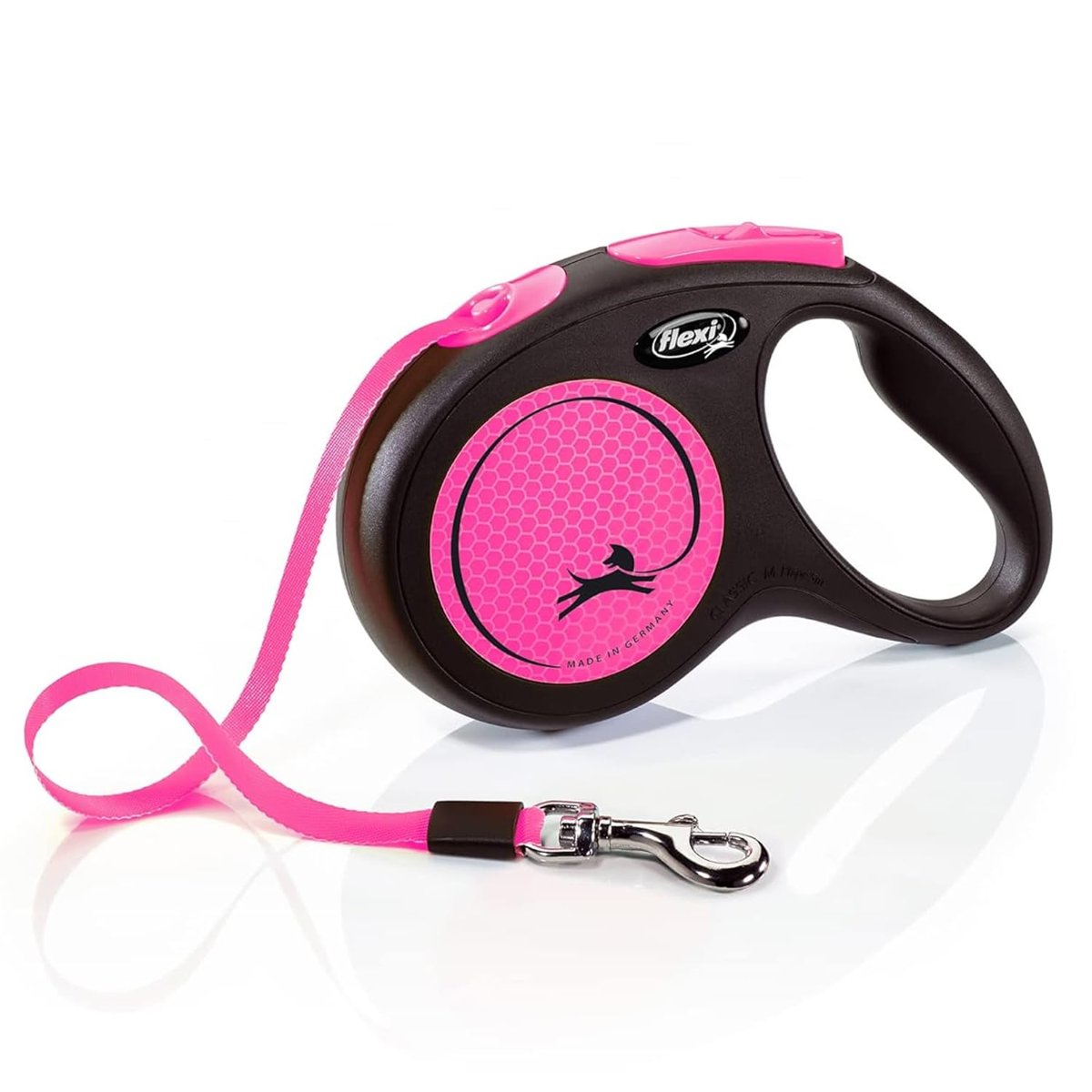 Flexi New Neon S Beden Pembe 5MT Şerit Tasma