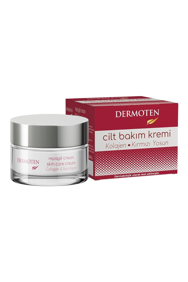 Dermoten Repagè Yaşlanma Karşıtı Kolajen  Kırmızı Yosun Cilt Bakım Kremi 50 ml