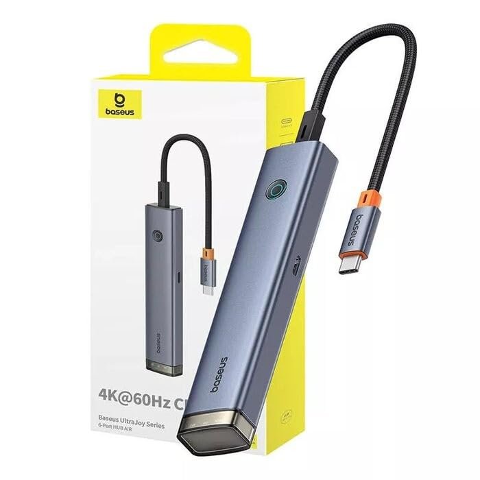 Baseus UltraJoy Series 6-Port HUB AIR Space Grey