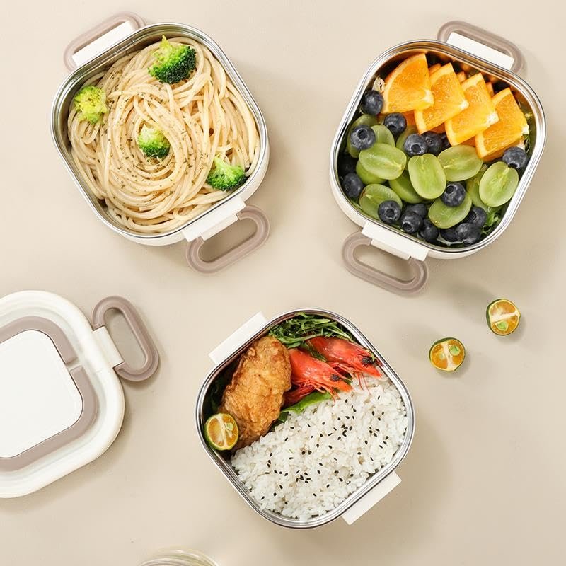 Valkyrie 1950 ML 3 Katlı Paslanmaz Çelik Yemek Kabı – Termal Çantalı, Akıtmaz, BPA’sız | Tek Kap 3 Öğün