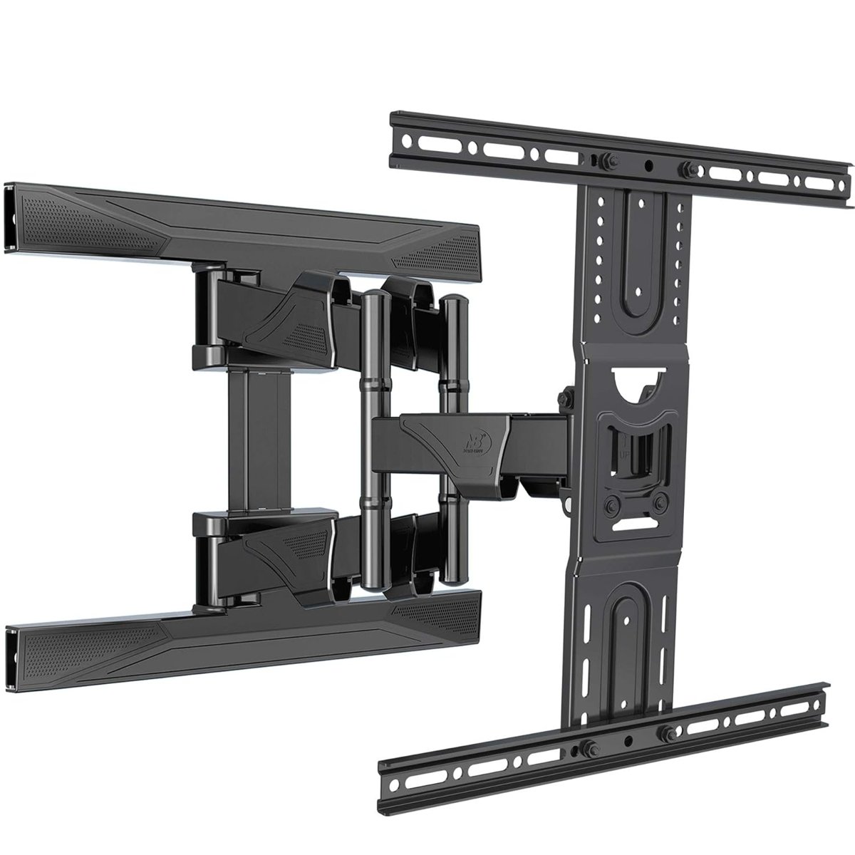 NB North Bayou TV Duvara Montaj Döner TV Braketi 45-75 Düz Ekran TV VESA için Tam Hareket 600x400mm'ye Kadar Yük Kapasitesi to100 lbs(45kg)