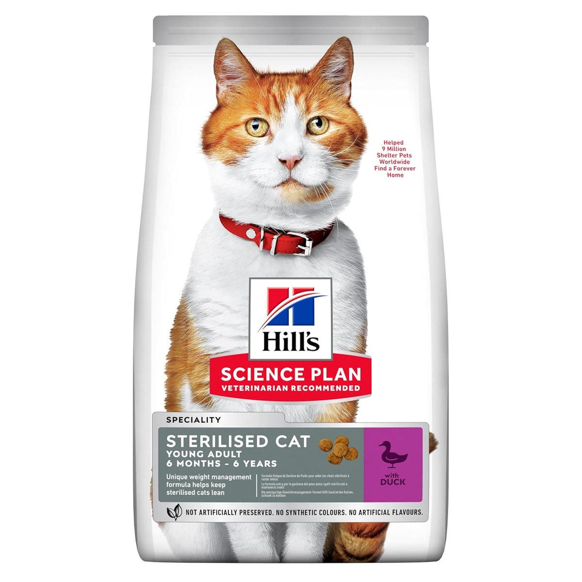 Hill's SCIENCE PLAN Kısırlaştırılmış Yetişkin Ördekli Kedi Maması 3 kg