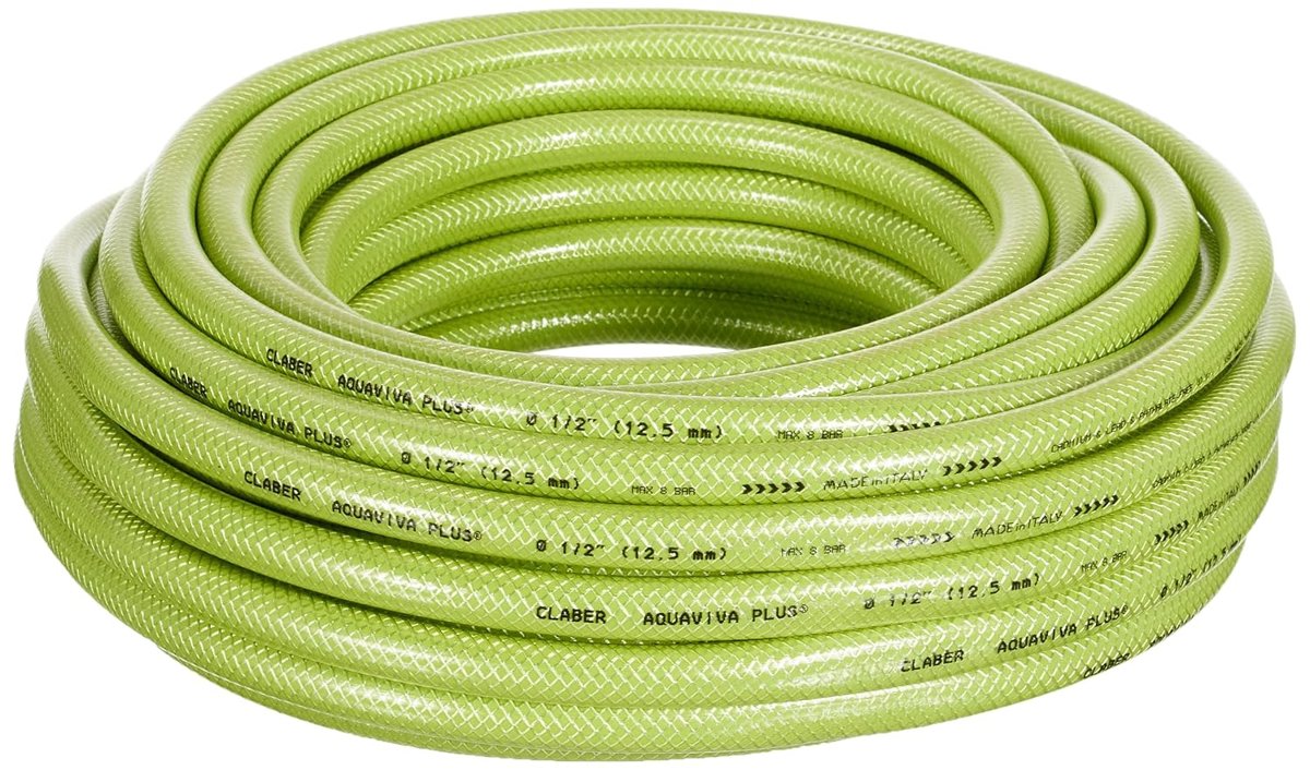 Claber 9004 Aquavıva Plus Bahçe Hortumu, 1/2 inç (12-17 mm) 25 Metre