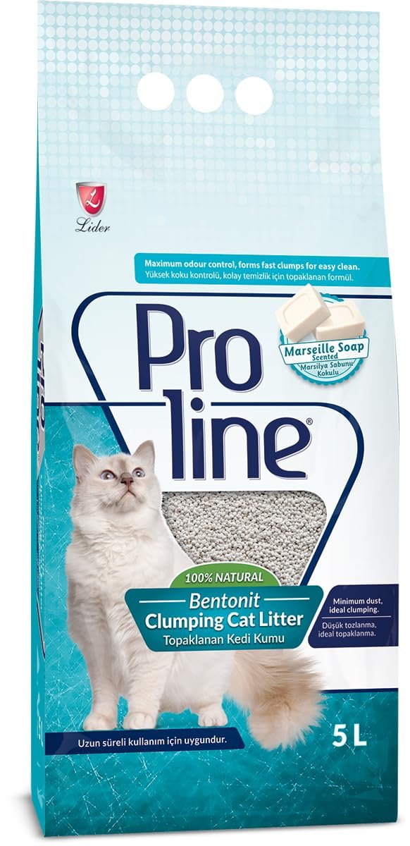 Proline Bentonit Sabun Kokulu Kedi Kumu, 5 L