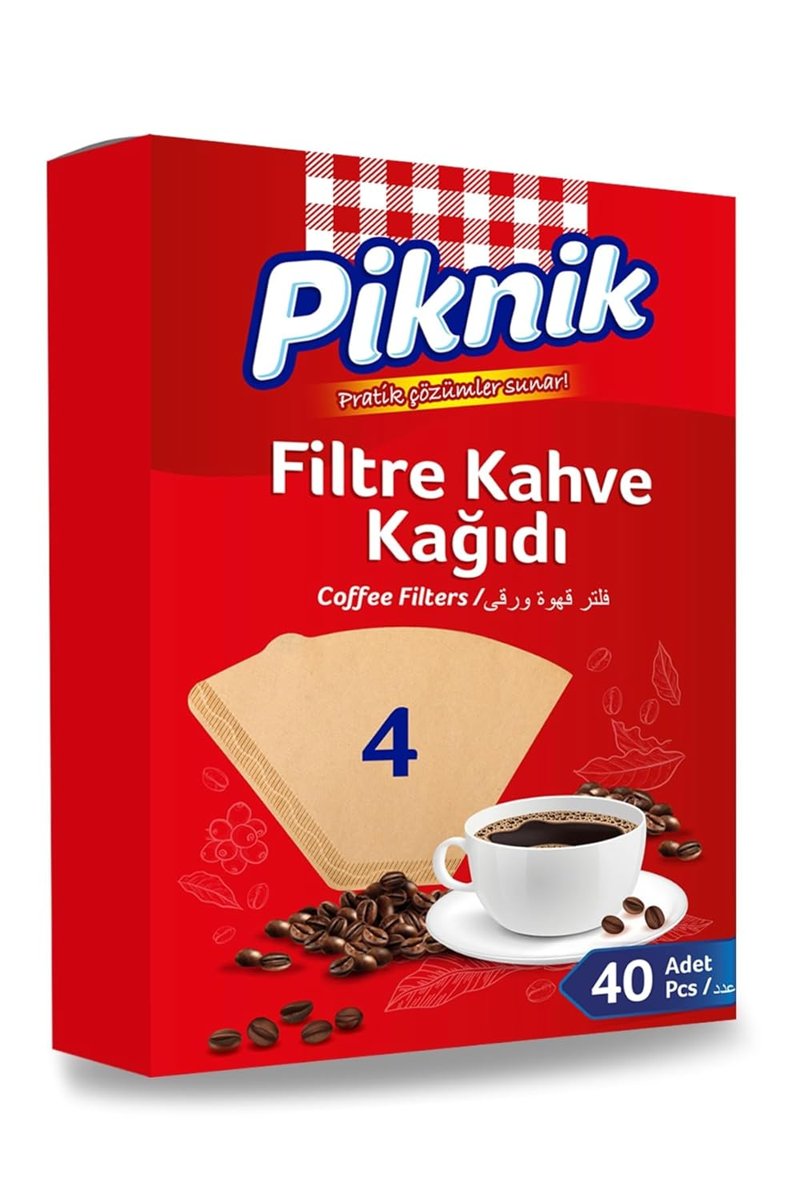 Piknik Kahve Filtre Kağidi 40'li No:4