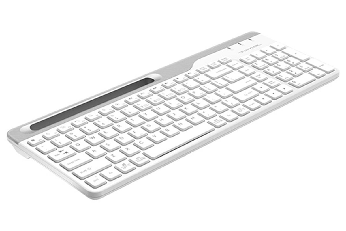 A4 Tech FBK25 (Q) Türkçe FN-Multimedya Bluetooth  2.4Ghz Nano Kablosuz Klavye, Beyaz