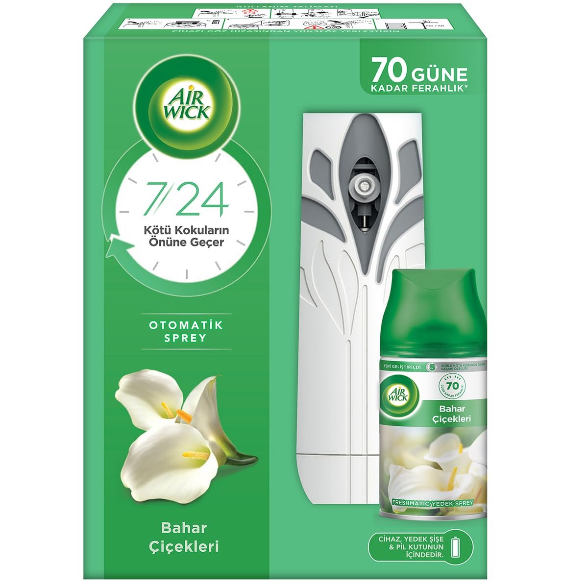 Air Wick Freshmatic Otomatik Sprey  Bahar Çiçekleri Yedek Sprey Oda Kokusu Kiti