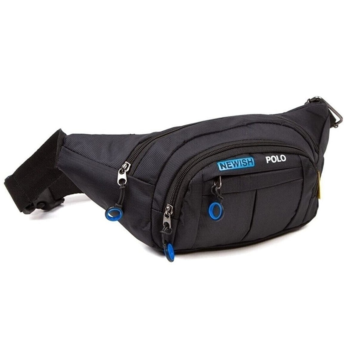 Av A Dos Bel Çantası, Çapraz Bel Çantası, Siyah Unisex Suya Dayanıklı Kulaklık Çıkış Çapraz Askılı Omuz Spor Bel Çanta Günlük Yürüyüş Outdoor