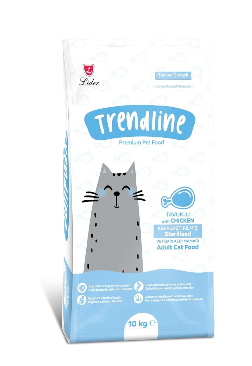 Trendline Tavuklu Kisirlaştirilmiş Yetişkin Kedi Mamasi 10 Kg
