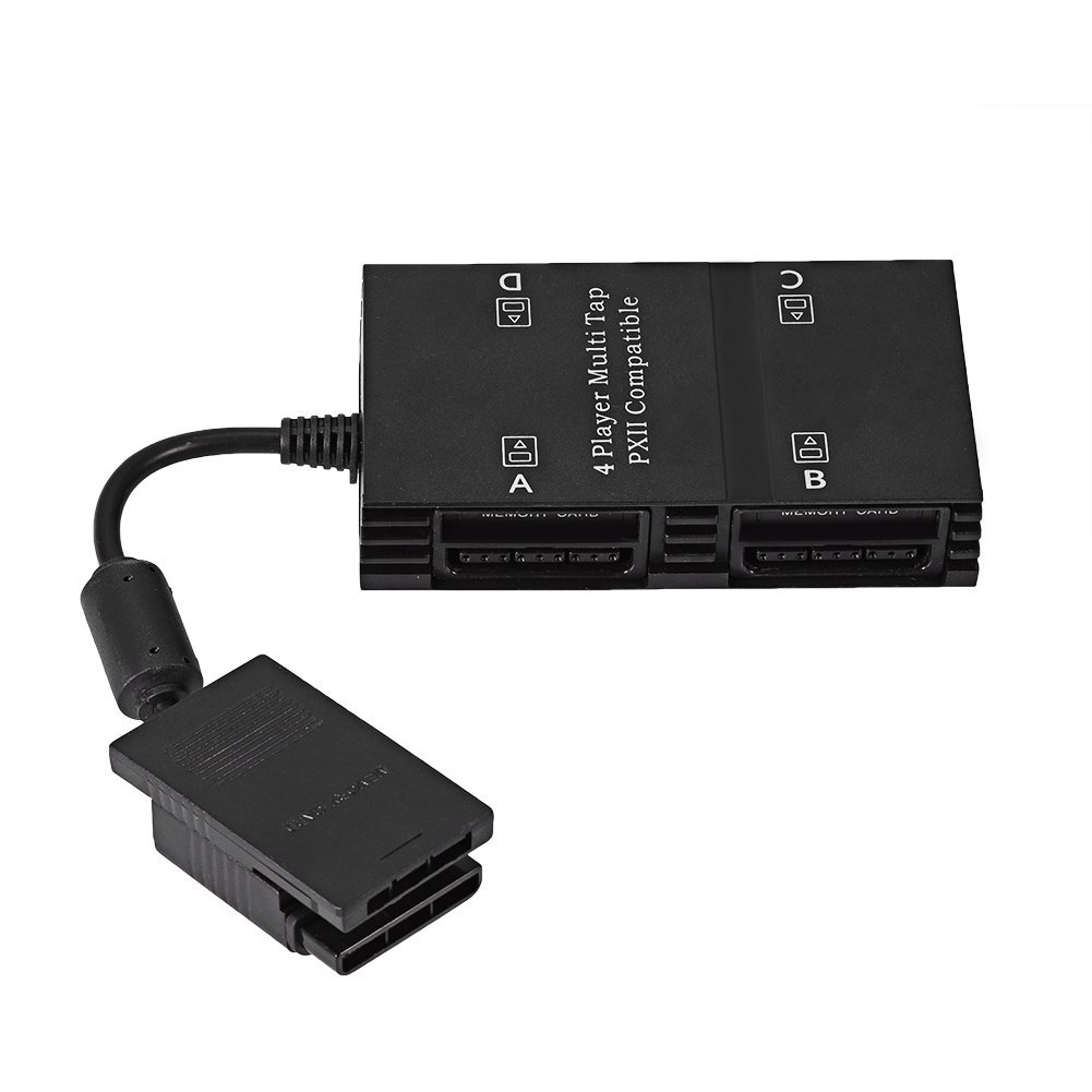 cigemay Multitap 4 oyuncu, çoklu kontrol cihazı adaptörü, 4 hafıza kartı yuvası, oyun padi için yerl