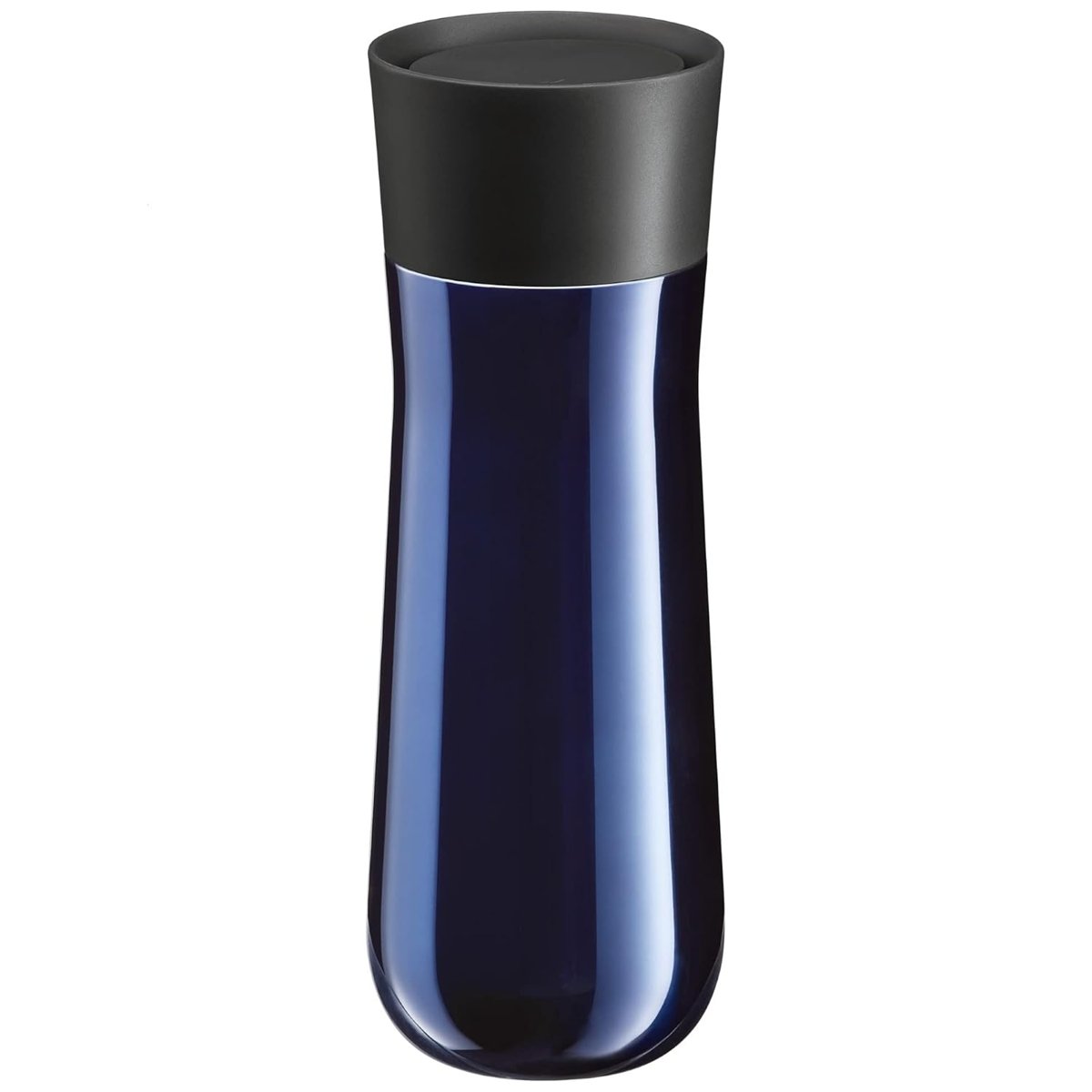 WMF Impulse Termos Bardak, 350 ml, Otomatik Kapaklı, 360° İçim Özellikli, İçecekleri 8 Saat Sıcak ve 12 Saat Soğuk Tutar, Mavi