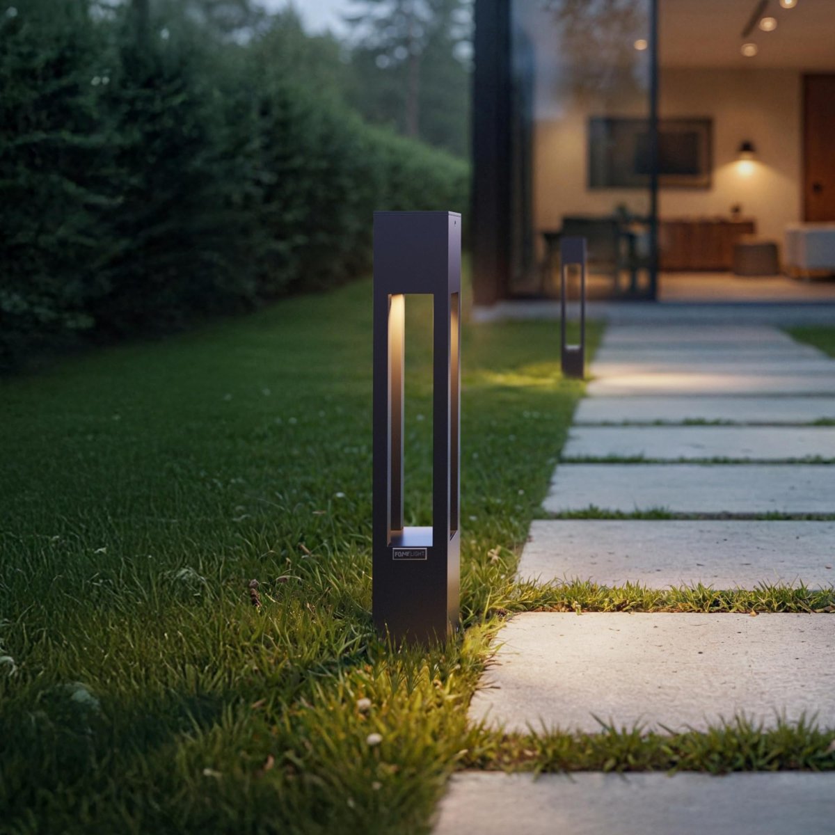 AKA Bahçe Aydınlatma Bollardı 60 cm 4000K Doğal Beyaz Işık, IP65 Su Geçirmez Alüminyum Dış Mekan Yolu, Villa, Peyzaj ve Teras LED Direk Lambası Modern Dekoratif Tasarım