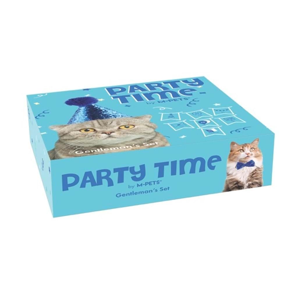 M-PETS PARTY TIME ERKEK KEDİLER İÇİN DOĞUM GÜNÜ SETİ