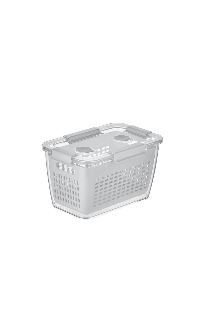 Selka Home - Lavin 2 Litre Açık Gri Saklama Kabı