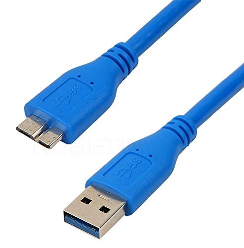 Alfais 4914 Usb 3.0 Micro Type B Ara Hdd Harddisk Bağlantı Kablosu, Mavi, 3 Metre
