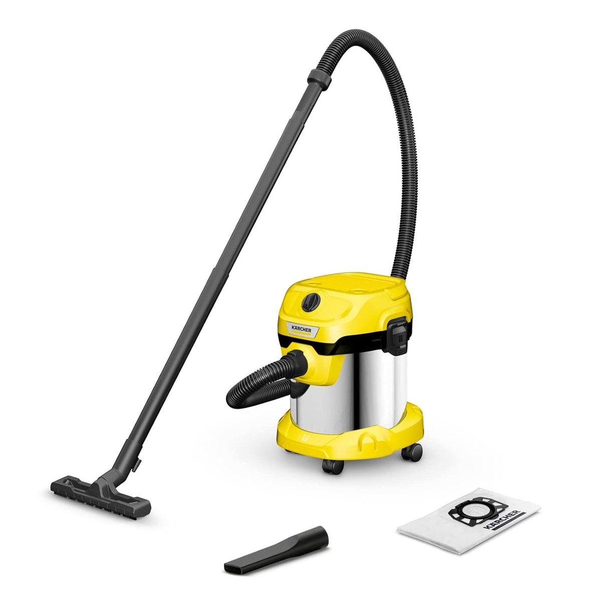 Kärcher WD 2 Plus S V-15/4/18 Islak Kuru Elektrikli Süpürge,Üfleme Fonksiyonlu, 1000 W, 15 L