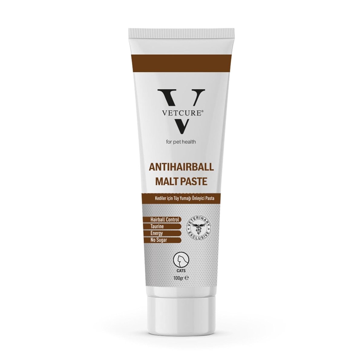 Vetcure Anti-Hairball Kedi Tüy Yumağı Önleyici Malt Paste 100 gr
