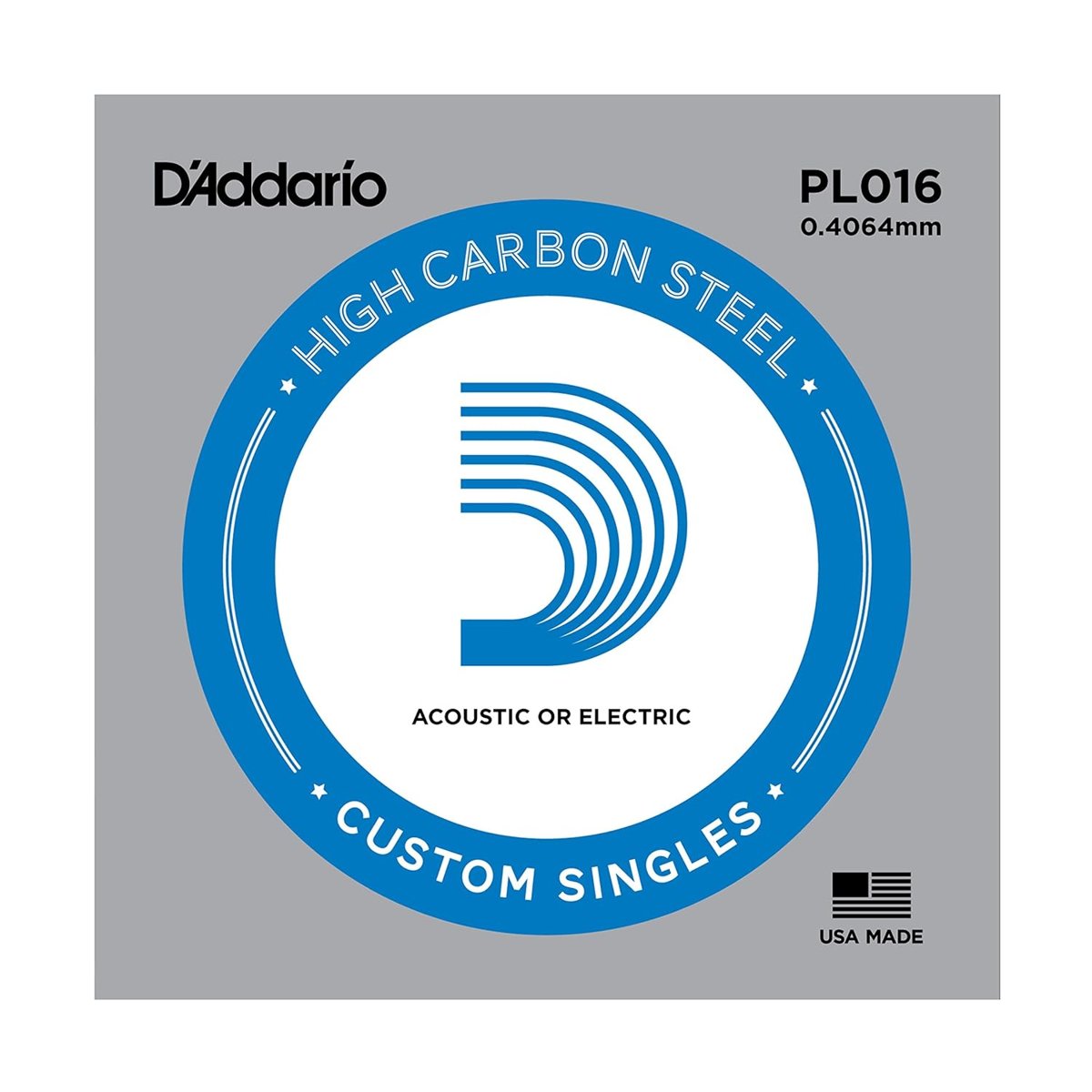 DADDARIO PL016 ELEKTRO VE AKUSTİK TEK TEL, G-(SOL), HIGH CARBON S