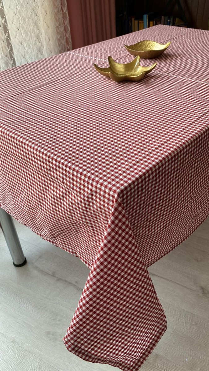 Defnelam Piknik Örtüsü Sofra Bezi 170x170 cm (Bordo)