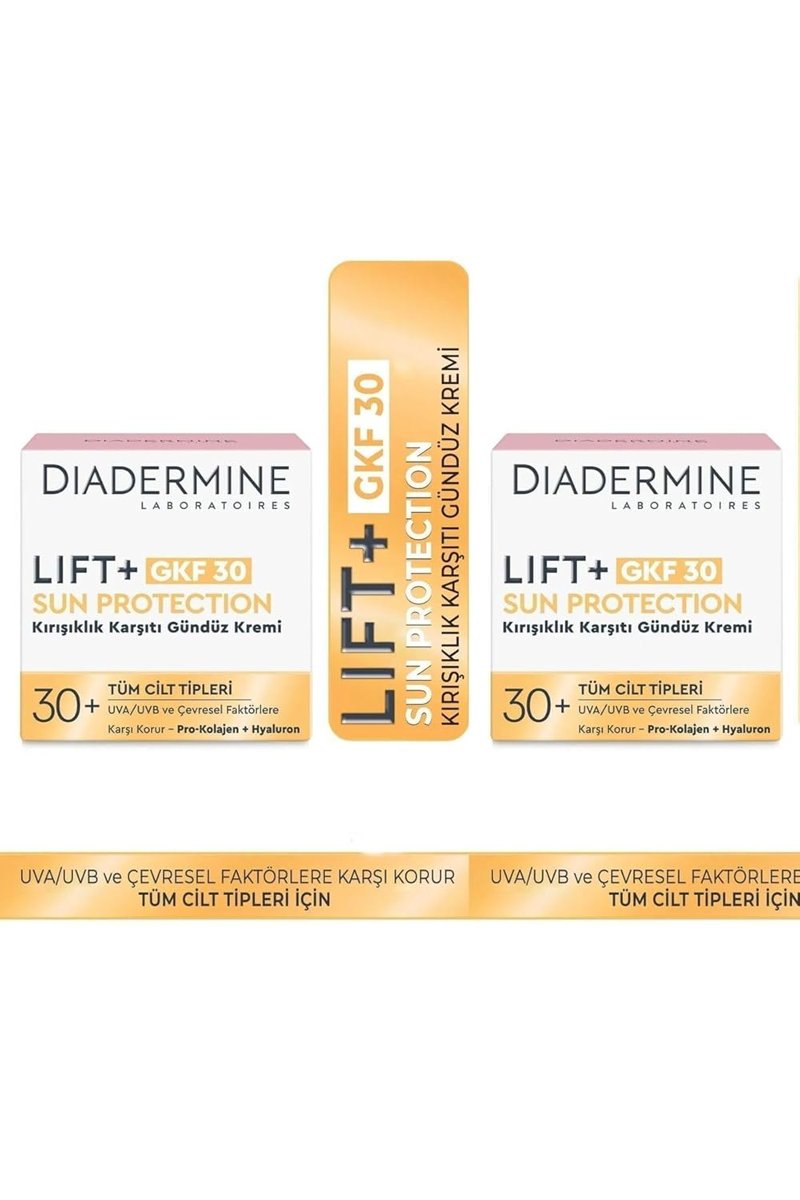 Diadermine Lift+GKF30 Kırışıklık Karşıtı Gündüz Kremi 50 mlx 2adet