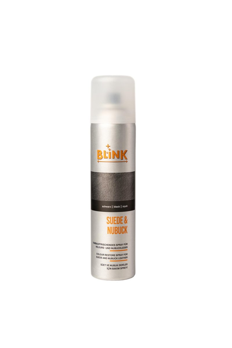 Blink Süet ve Nubuk Deriler İçin Renk Canlandırıcı Bakım Spreyi, 250ml, Siyah