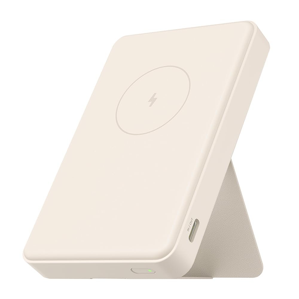 Xiaomi 15 W manyetik güç kaynağı – 6000 mAh, Qi 2.0 sertifikalı hızlı şarj, 2 cihazı aynı anda şarj